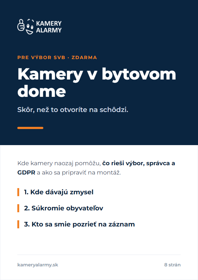 Náhľad PDF: Kamery v bytovom dome, sprievodca pre výbor SVB